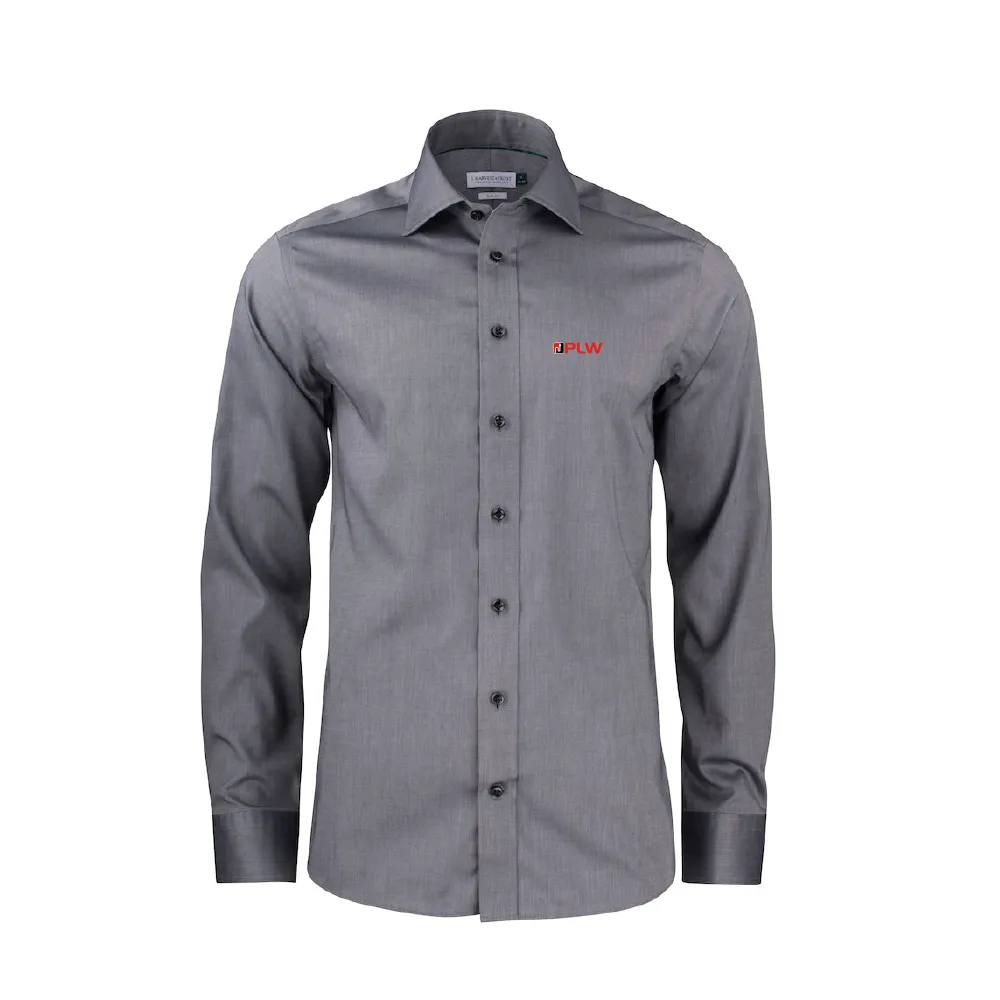 J.H&F Green Bow 01 Slim Fit shirt Grey
