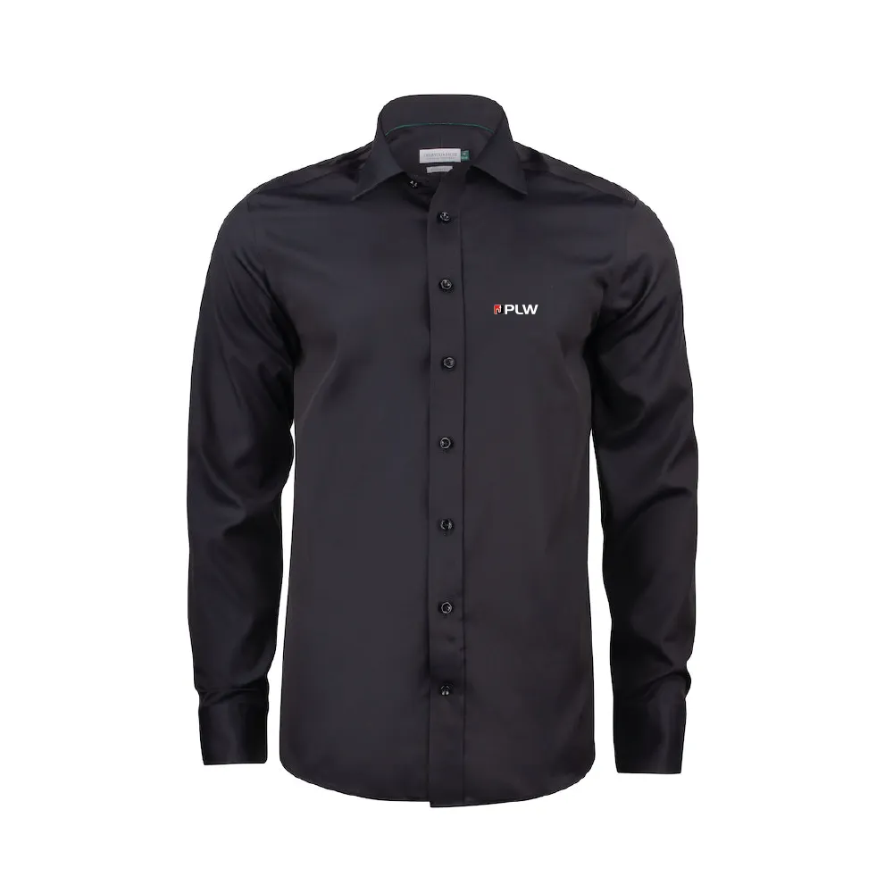 J.H&F Green Bow 01 Regular fit shirt Black